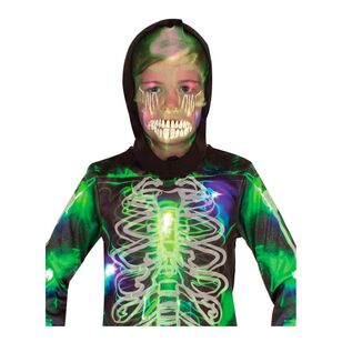 Spooky Glow In The Dark Skeleton Kids Costume Multicoloured 6 - 8 Years