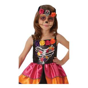 Sugar Skull Day Of The Dead Kids Costume Multicoloured