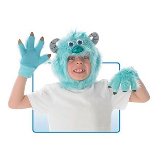 Disney Sully Kids Headpiece And Gloves Blue