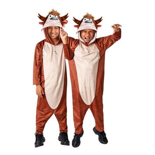 Taz Looney Tunes Kids Jumpsuit Brown Small - Medium