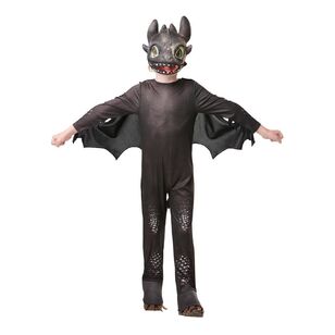 DreamWorks Toothless Night Fury Deluxe Kids Costume Black Small