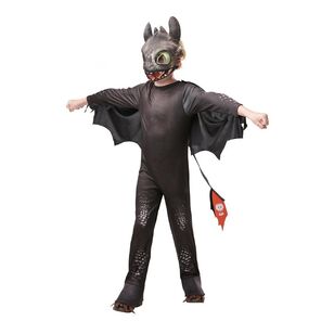 DreamWorks Toothless Night Fury Deluxe Kids Costume Black Small