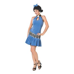The Flintstones Betty Rubble Deluxe Adult Costume Blue