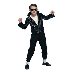 Greaser Kids Costume Black Small