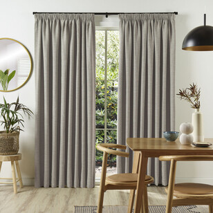 Gummerson Rylee Extended Width Pencil Pleat Curtains Stone 340 - 410 x 221 cm