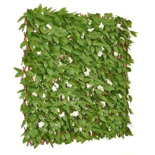 Cooper & Co Cherry Blossom Expandable Trellis Green & White 200 cm