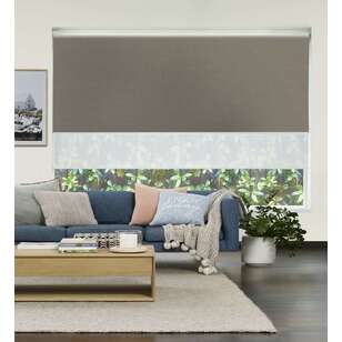 Gummerson Rylee Extra Wide Width Dual Roller Blind Stone 270 x 240 cm
