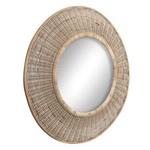 Cooper & Co Round Rattan Mirror Natural 92 cm