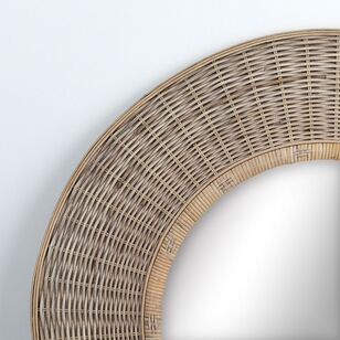 Cooper & Co Round Rattan Mirror Natural 92 cm