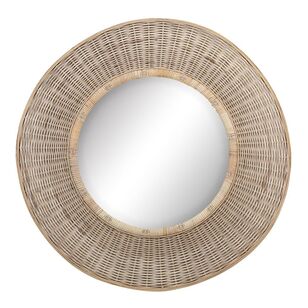 Cooper & Co Round Rattan Mirror Natural 92 cm