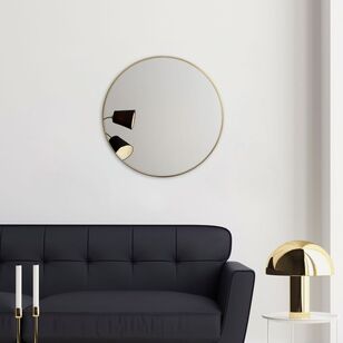 Cooper & Co Round Mirror Gold 100 cm