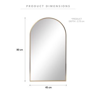 Cooper & Co Arched Mirror II Gold 90 cm