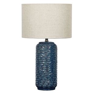 Cooper & Co Modern Ceramic Table Lamp Blue 41 cm