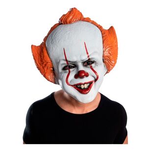 Warner Bros Pennywise Adult Vacuform Moulded Mask Multicoloured Adult