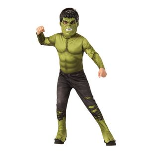 Marvel Classic Hulk Kids Costume Green 6 - 8 Years