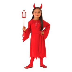 Red Devil Kids Costume Red