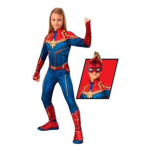 Marvel Classic Captain Marvel Hero Suit Kids Costume Multicoloured