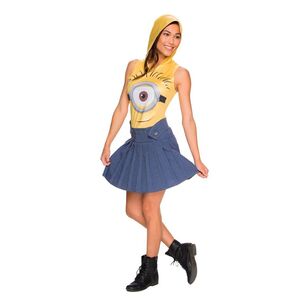 Minion Face Adult Dress Costume Multicoloured Small