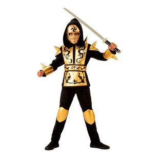 Gold Ninja Kids Costume Gold