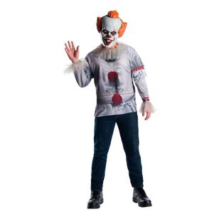 Stephen King It Pennywise Adult Costume Shirt Multicoloured X Large