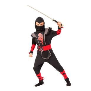 Red Ninja Kids Costume Red Large