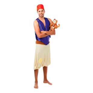 Disney Deluxe Aladdin Adult Costume Multicoloured Standard