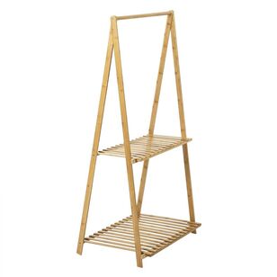 Cooper & Co 2 Tier Bamboo Planter Stand Natural 127.5 x 69 x 44 cm
