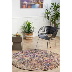 Rug Culture Zolan Transitional Round Rug Multicoloured