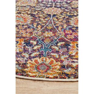 Rug Culture Zolan Transitional Round Rug Multicoloured