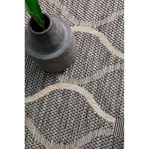 Rug Culture Terrace Trellis Indoor/Outdoor Rug Black