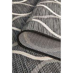 Rug Culture Terrace Trellis Indoor/Outdoor Rug Black