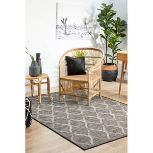 Rug Culture Terrace Trellis Indoor/Outdoor Rug Black