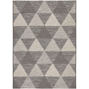 Rug Culture Terrace Geo Indoor/Outdoor Rug Black