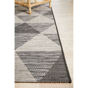 Rug Culture Terrace Geo Indoor/Outdoor Rug Black