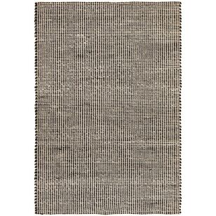 Rug Culture Carlos Felted Wool Rug Black & Natural