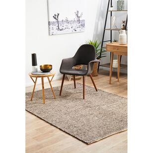 Rug Culture Carlos Felted Wool Rug Brown & Natural