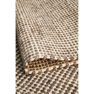 Rug Culture Carlos Felted Wool Rug Brown & Natural