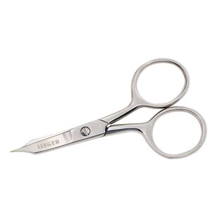 Singer Curved Microtip Embroidery Scissors 4 inch Silver