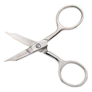 Singer Curved Microtip Embroidery Scissors 4 inch Silver