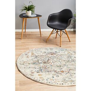 Rug Culture Century 911 Round Rug Off White