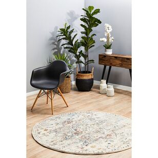 Rug Culture Century 911 Round Rug Off White