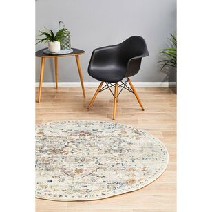 Rug Culture Century 911 Round Rug Off White