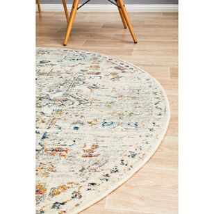 Rug Culture Century 911 Round Rug Off White