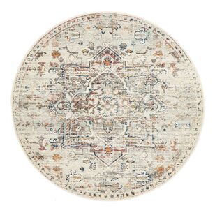 Rug Culture Century 911 Round Rug Off White