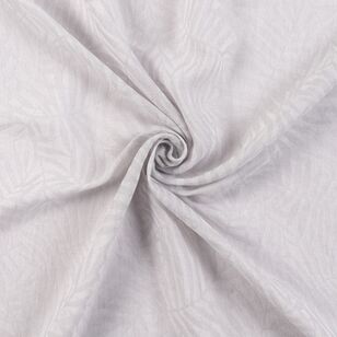 KOO Westwood Fern Sheer Concealed Tab Top Curtains Silver 220-270 x 280 cm