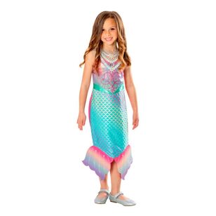 Barbie Colour Change Mermaid Kids Costume Multicoloured 6 - 8 Years