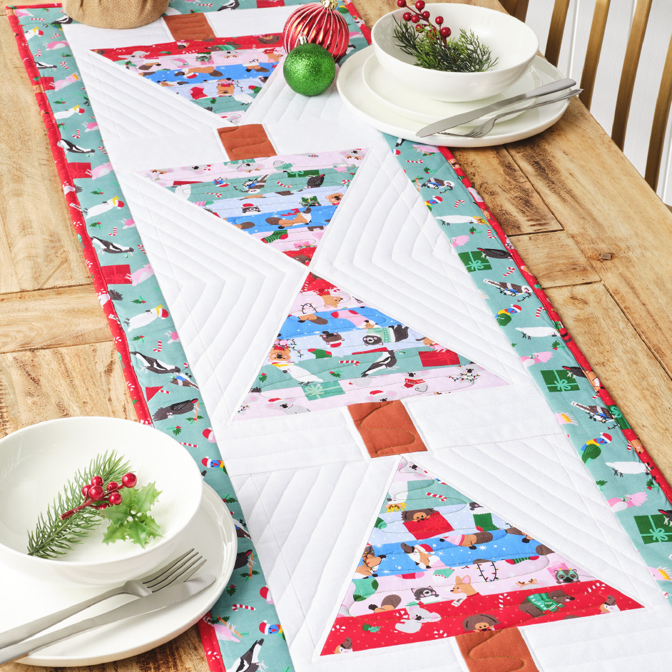 Christmas Brights Table Runner Project