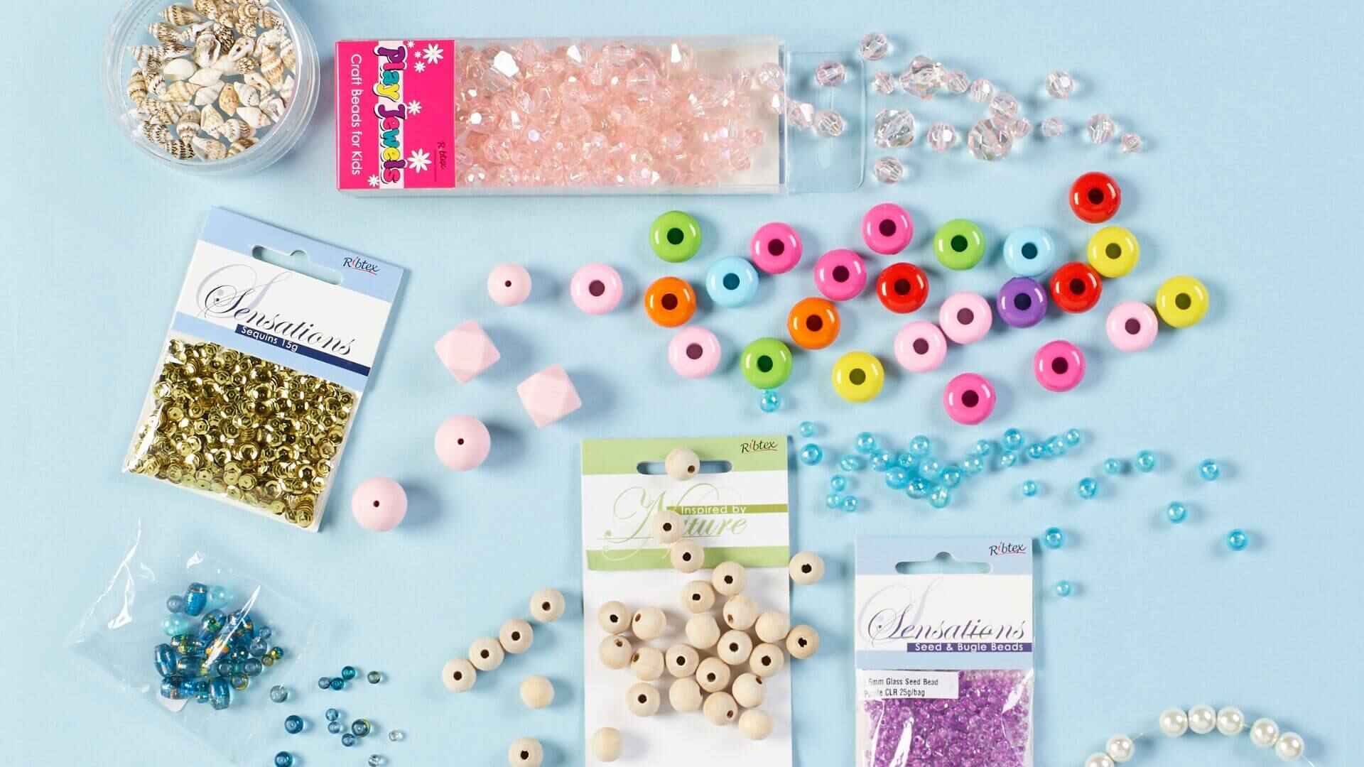 Colourful Kids' Beads For Friendship Bracelets & Jewellery Making