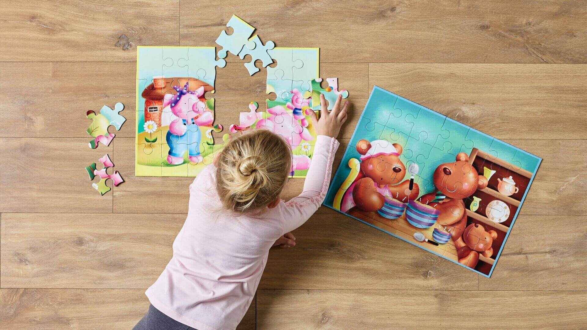 Child With Puzzles