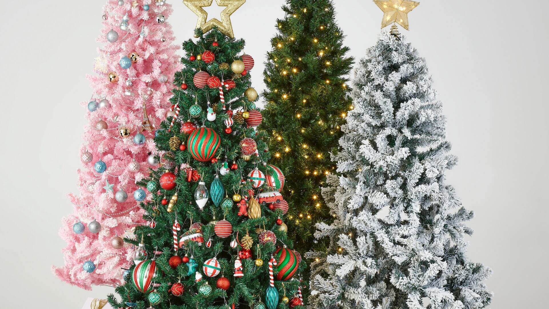 Assorted Christmas tree designs